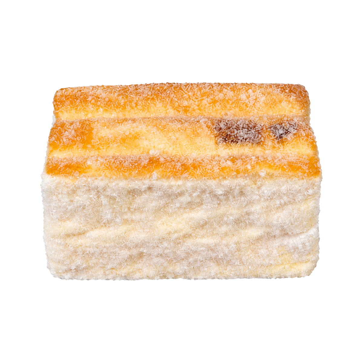 Flocked Caramel Cake Taba Squishy — One Style — isolated product view