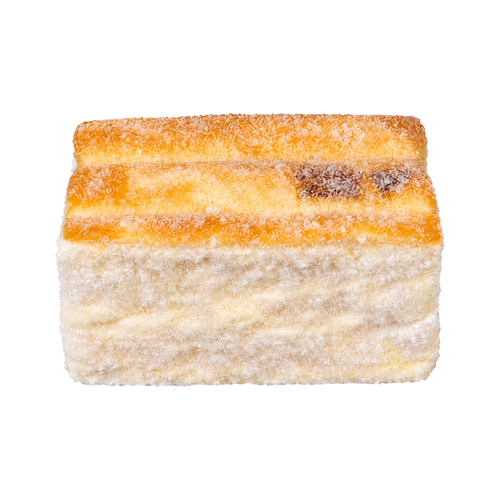 Flocked Caramel Cake Taba Squishy — One Style — isolated product view