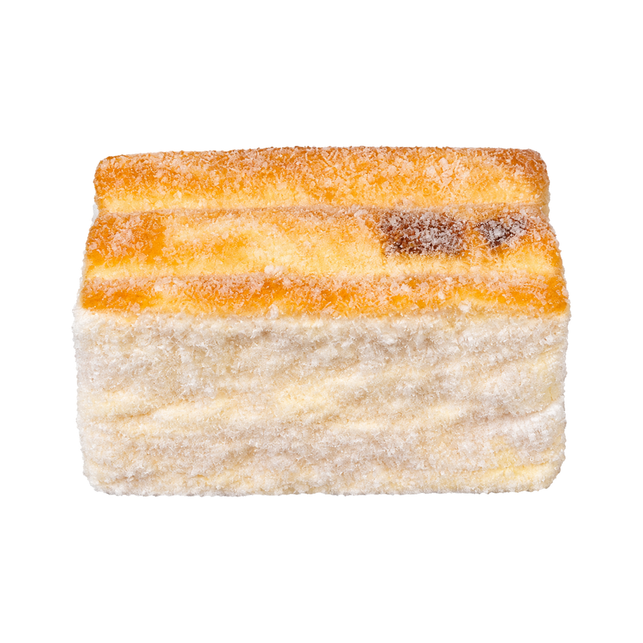 Flocked Caramel Cake Taba Squishy — One Style — isolated product view