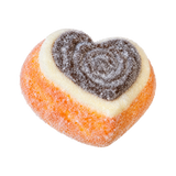 Flocked Chocolate Heart Taba Squishy — One Style — isolated product view