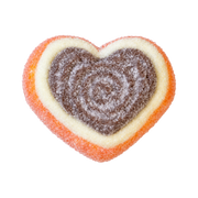 Flocked Chocolate Heart Taba Squishy — One Style — isolated product view 2