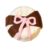 Chocolate Bow Cake Taba Squishy — One Style — isolated product view