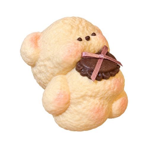 Bib Bear Taba Squishy — Dark Chocolate — isolated product view 2