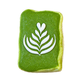 Matcha Latte Art Toast Taba Squishy — One Style — isolated product view 2