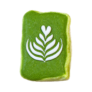 Matcha Latte Art Toast Taba Squishy — One Style — isolated product view 2