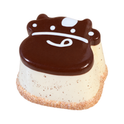 Cow Pudding Taba Squishy — Chocolate — isolated product view