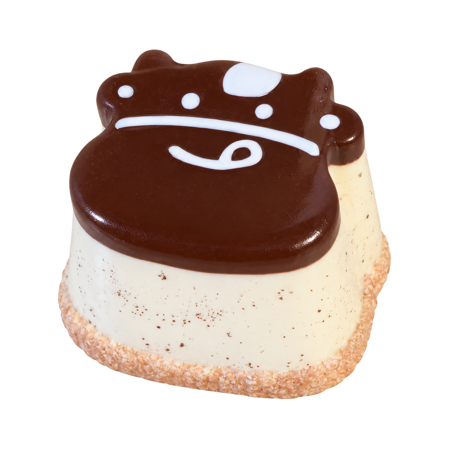Cow Pudding Taba Squishy — Chocolate — isolated product view