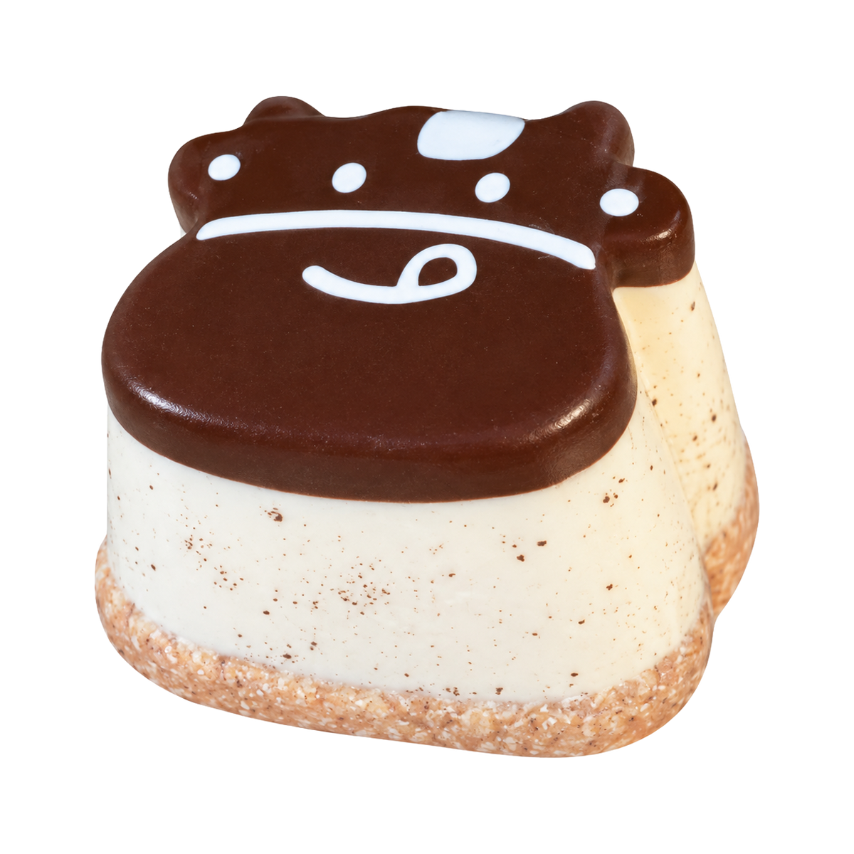 Cow Pudding Taba Squishy — Chocolate — isolated product view 2