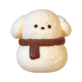 Chocolate Scarf Puppy Taba Squishy — One Style — isolated product view