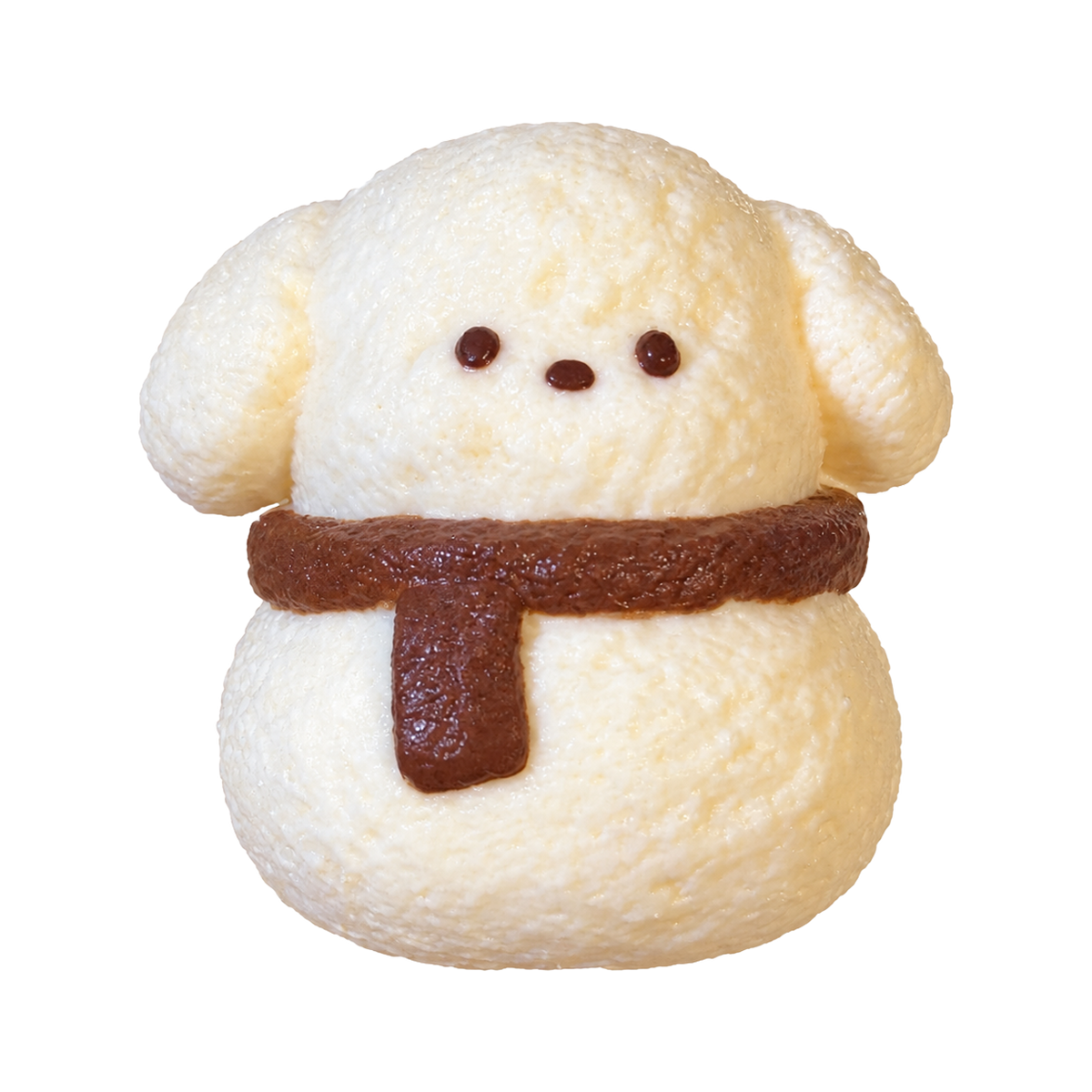 Chocolate Scarf Puppy Taba Squishy — One Style — isolated product view