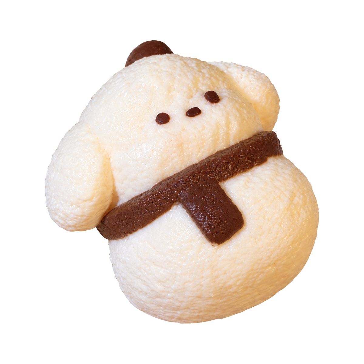 Chocolate Scarf Puppy Taba Squishy — One Style — isolated product view 2