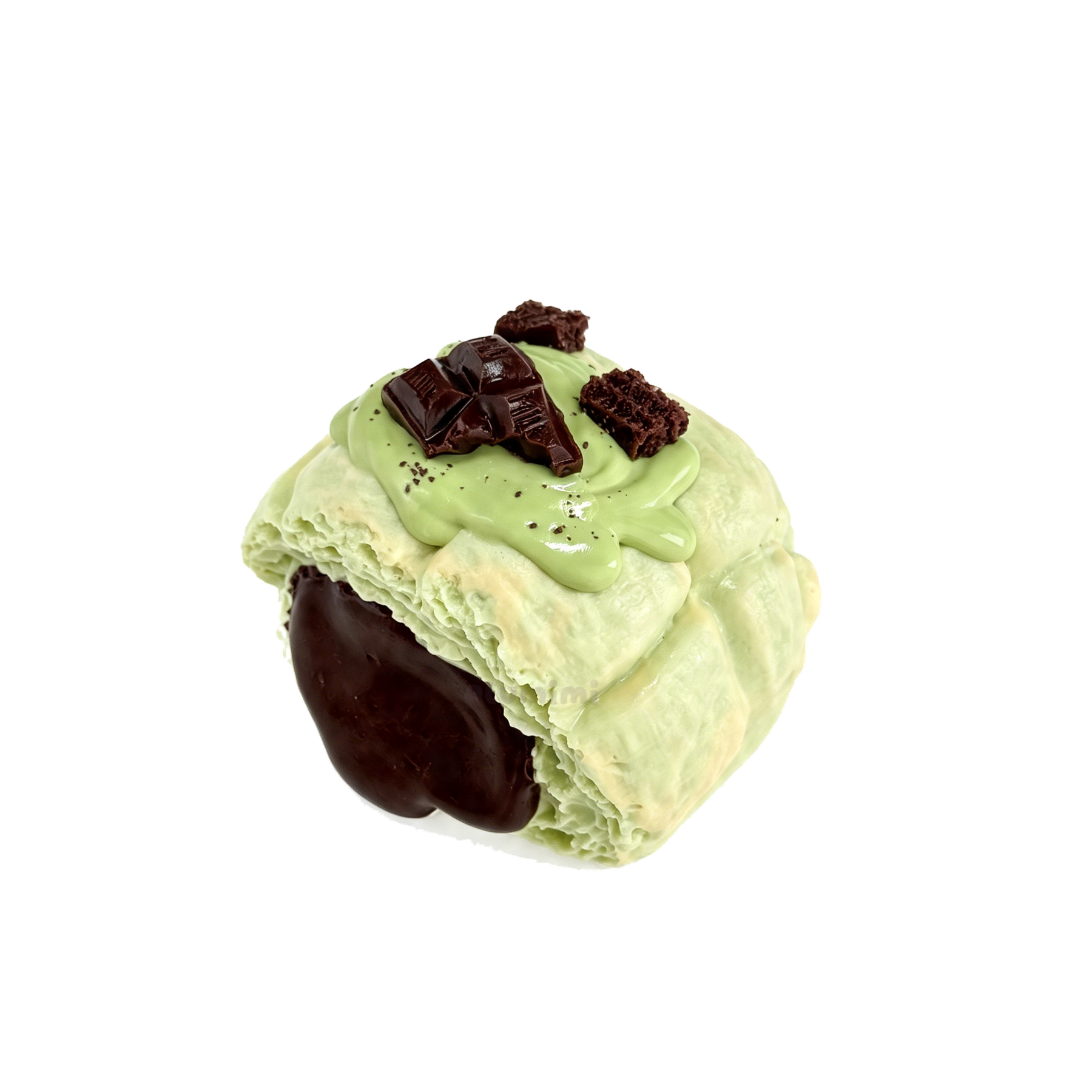 Matcha Choco Lava Bun product view 1 - Plumimi