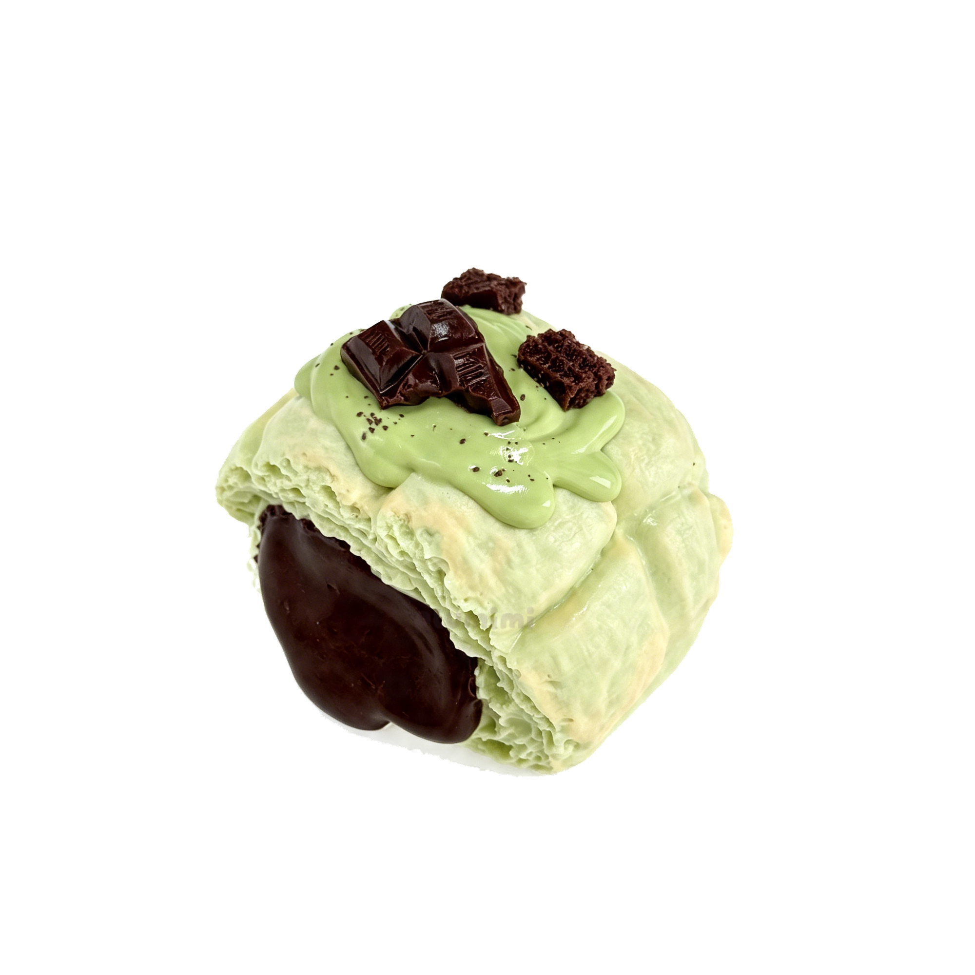 Matcha Choco Lava Bun product view 1 - Plumimi