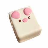 White Chocolate Lucky Pig Mahjong Tile — centered product view