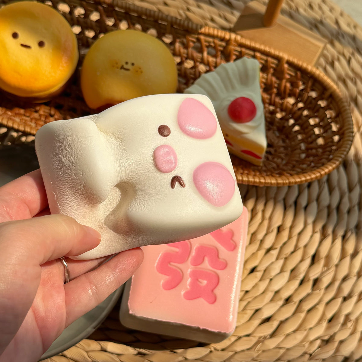 White Chocolate Lucky Pig Mahjong Tile — product view 7