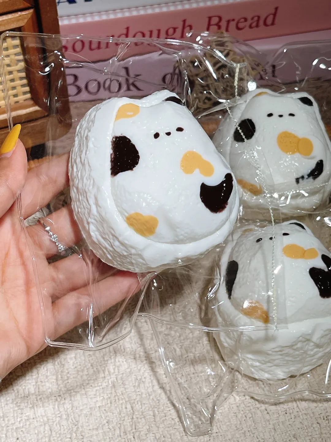 Sleepy Calico Cat Taba Squishy — One Style — original product photograph