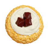 Chocolate Oat Ball Taba Squishy — One Style — isolated product view