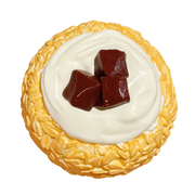 Chocolate Oat Ball Taba Squishy — One Style — isolated product view