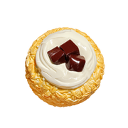 Chocolate Oat Ball Taba Squishy — One Style — isolated product view