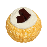 Chocolate Oat Ball Taba Squishy — One Style — isolated product view