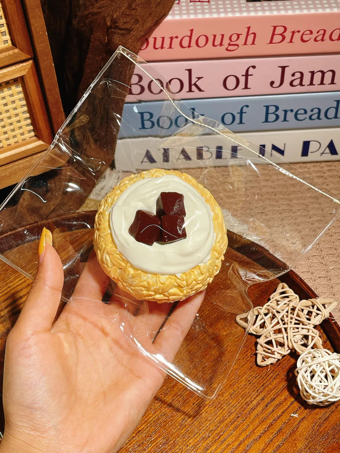 Chocolate Oat Ball Taba Squishy — One Style — original product photograph