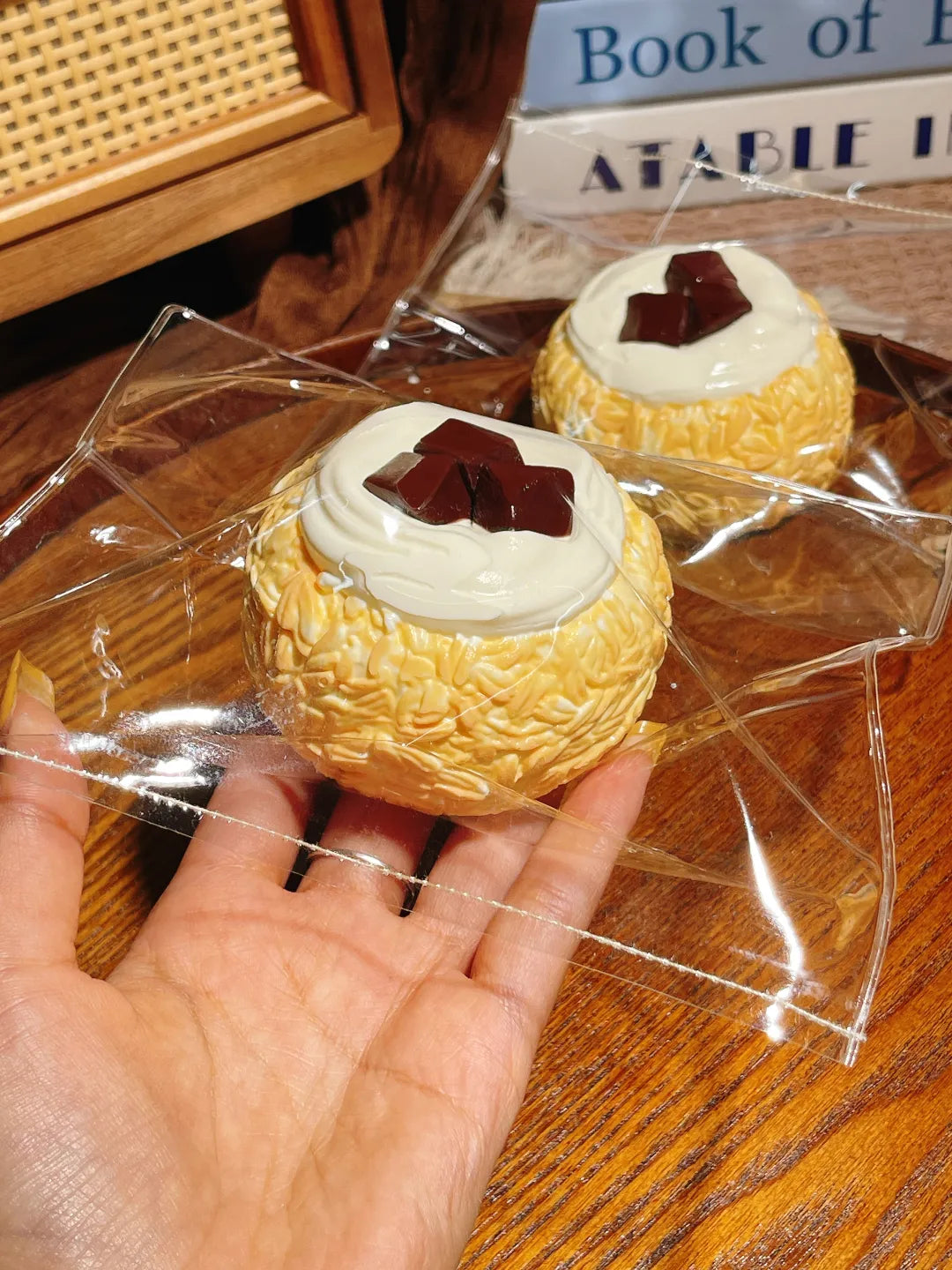 Chocolate Oat Ball Taba Squishy — One Style — original product photograph