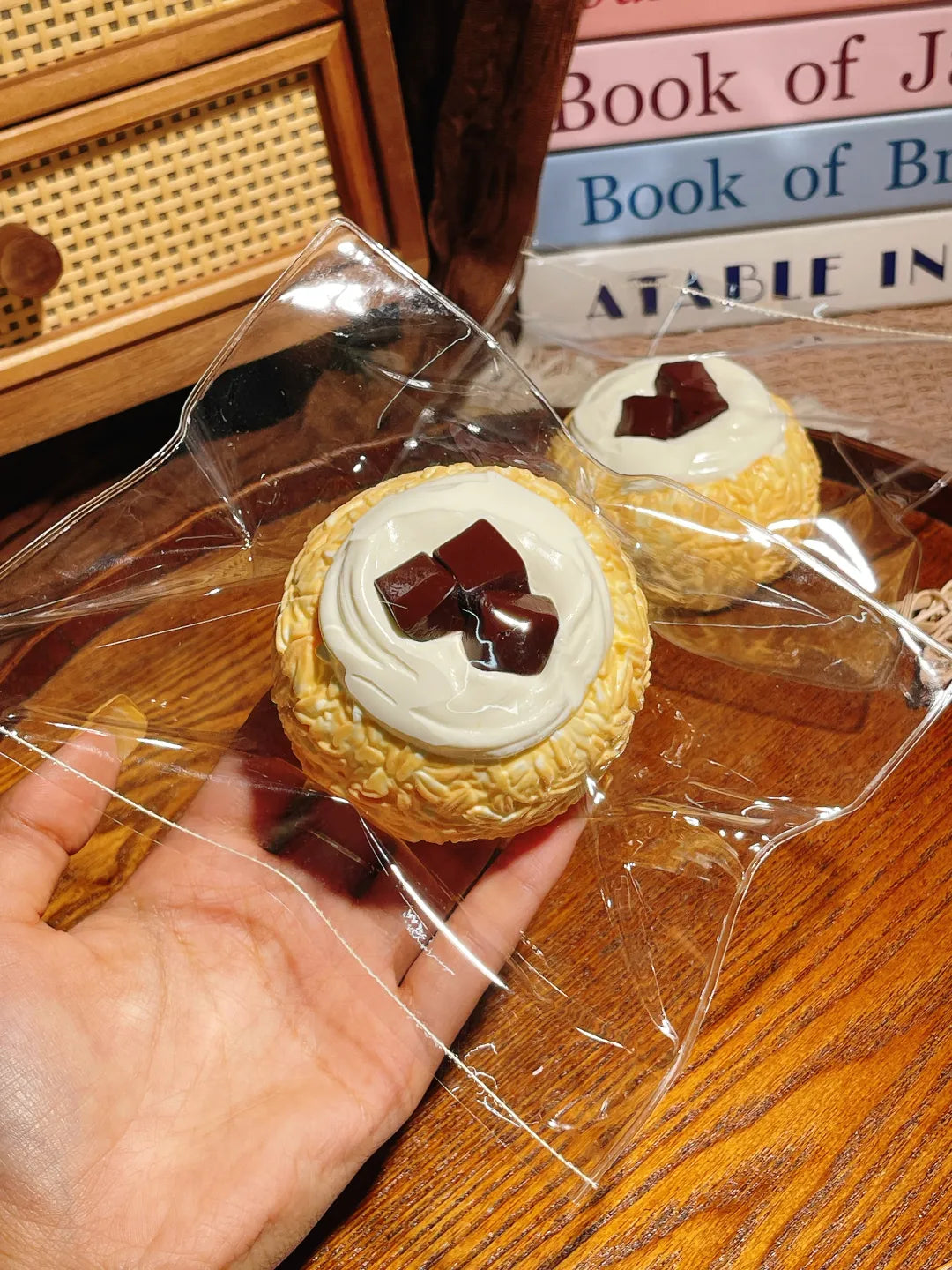 Chocolate Oat Ball Taba Squishy — One Style — original product photograph