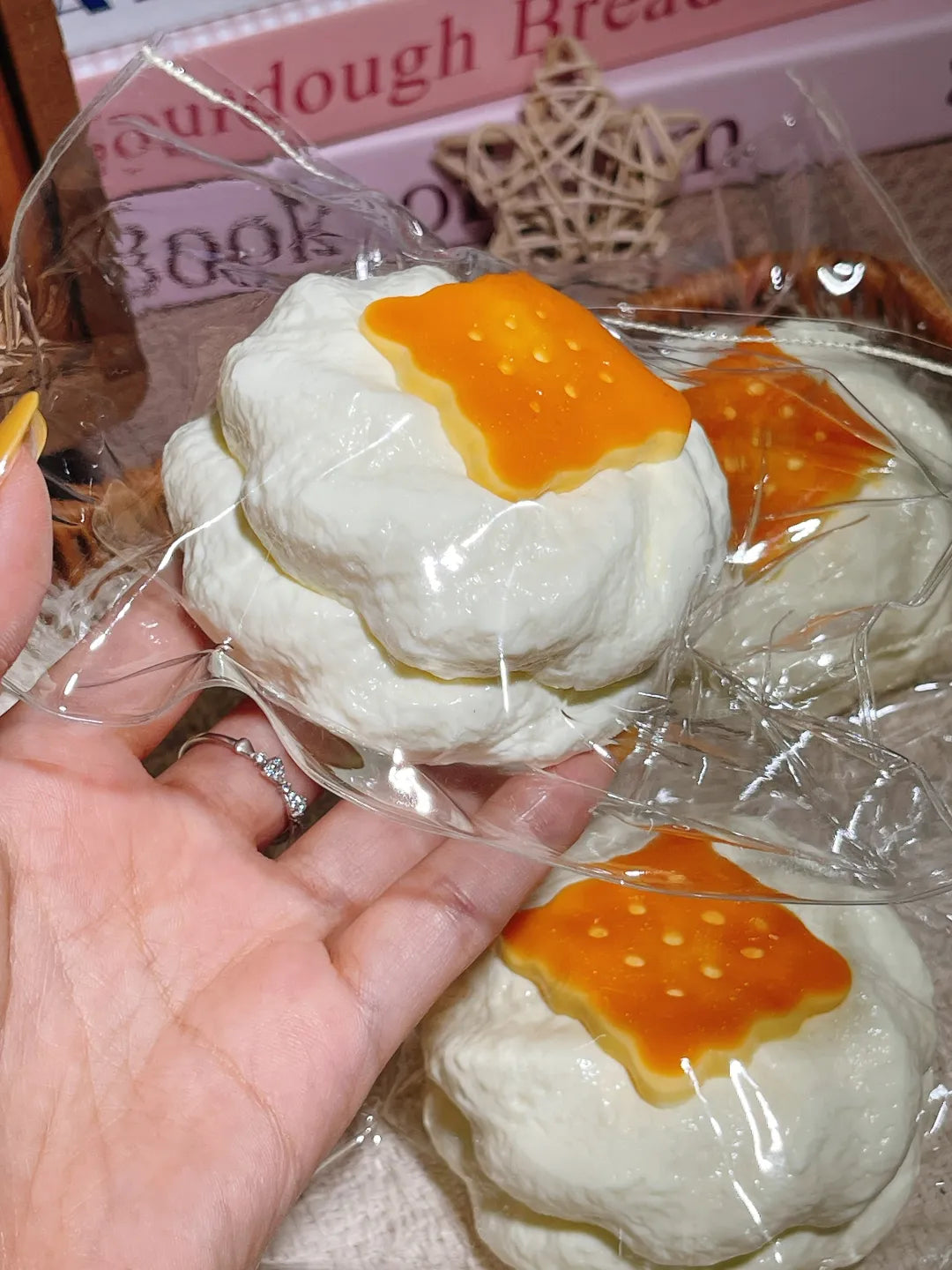 Double Cream Cookie Stack Taba Squishy — One Style — original product photograph