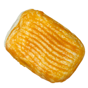 Fluffy Bread Bun Taba Squishy — One Style — isolated product view