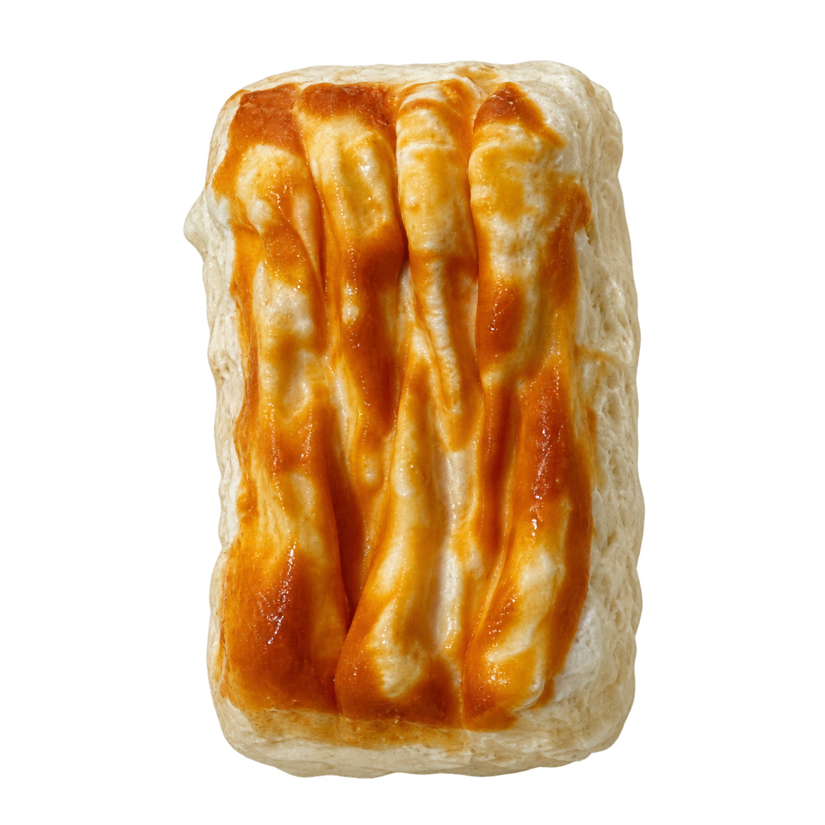 Ruffled Cream Cake Taba Squishy — One Style — isolated product view