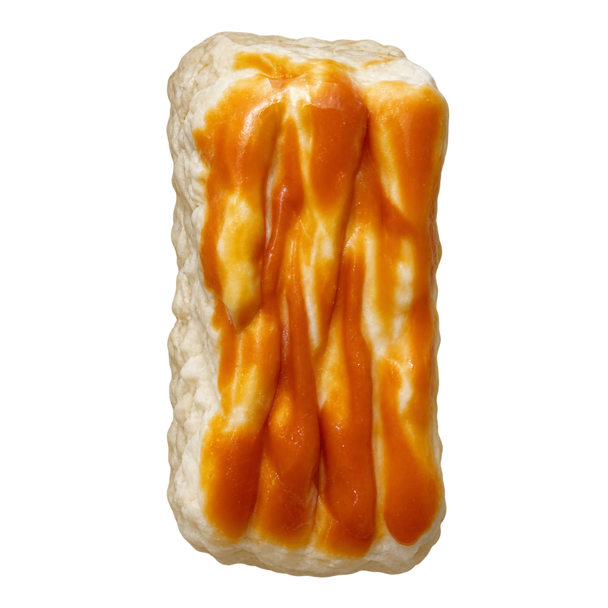 Ruffled Cream Cake Taba Squishy — One Style — isolated product view