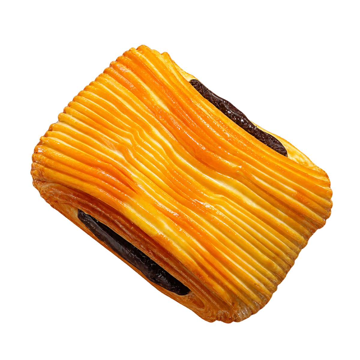 Chocolate Brownie Croissant Taba Squishy — One Style — isolated product view