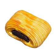 Chocolate Brownie Croissant Taba Squishy — One Style — isolated product view