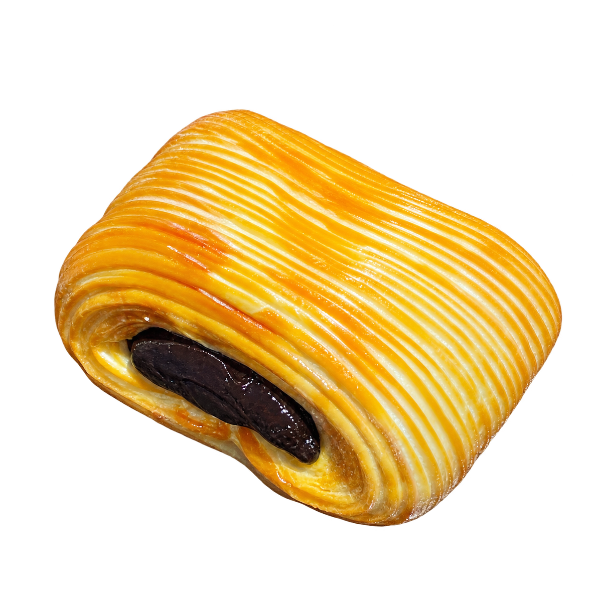 Chocolate Brownie Croissant Taba Squishy — One Style — isolated product view