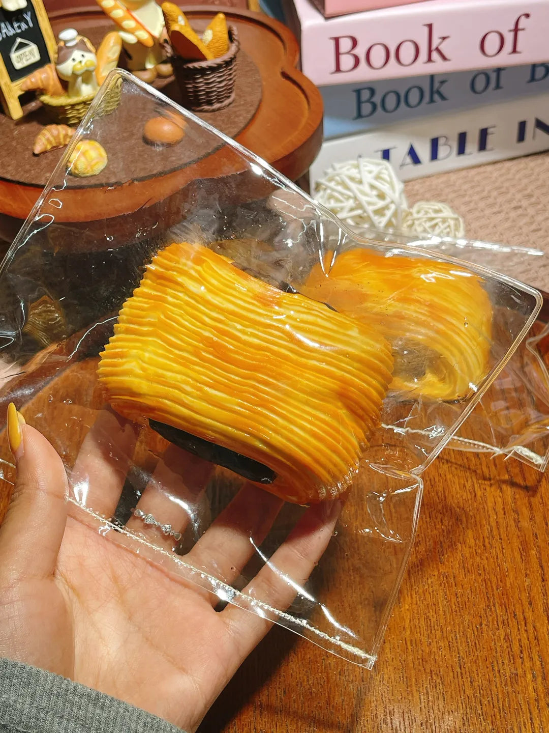 Chocolate Brownie Croissant Taba Squishy — One Style — original product photograph