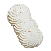 Triple Cream Stack Taba Squishy — White — isolated product view