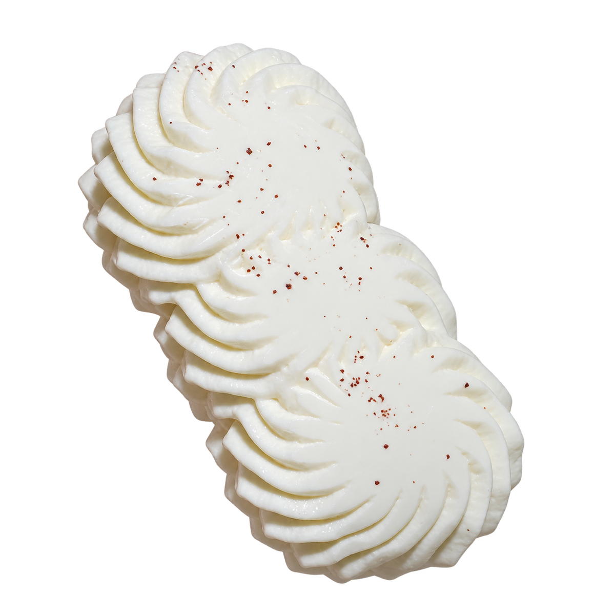 Triple Cream Stack Taba Squishy — White — isolated product view
