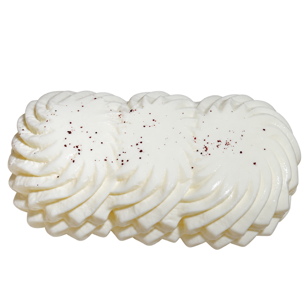 Triple Cream Stack Taba Squishy — White — isolated product view
