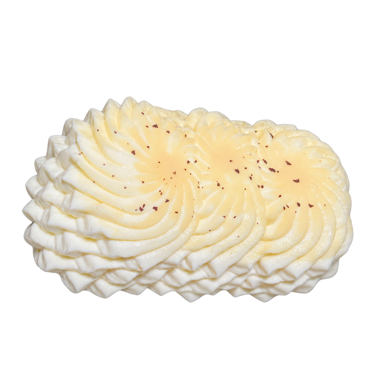 Triple Cream Stack Taba Squishy — Soy Milk — isolated product view