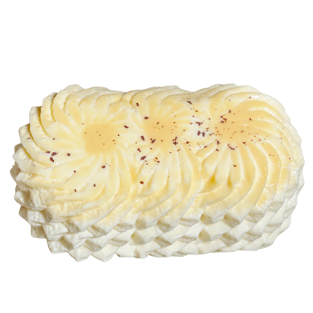 Triple Cream Stack Taba Squishy — Soy Milk — isolated product view