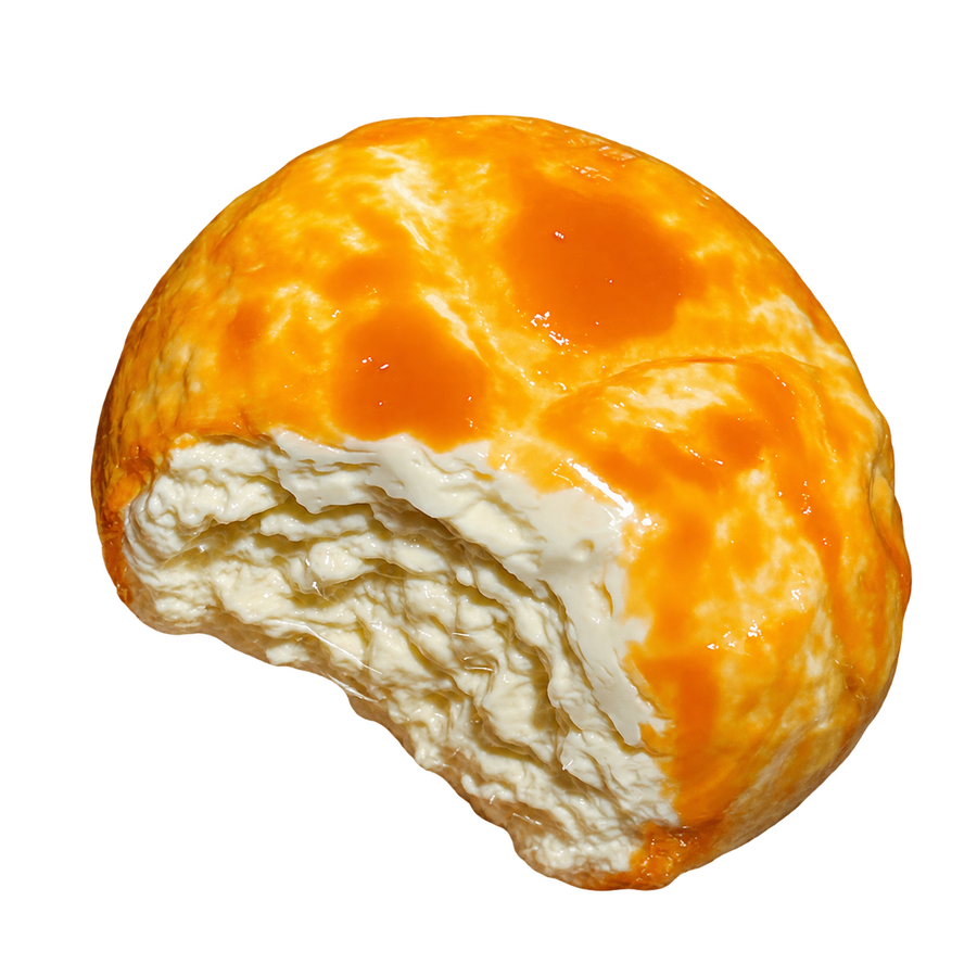 Bite Mark Bread Roll Taba Squishy — One Style — isolated product view