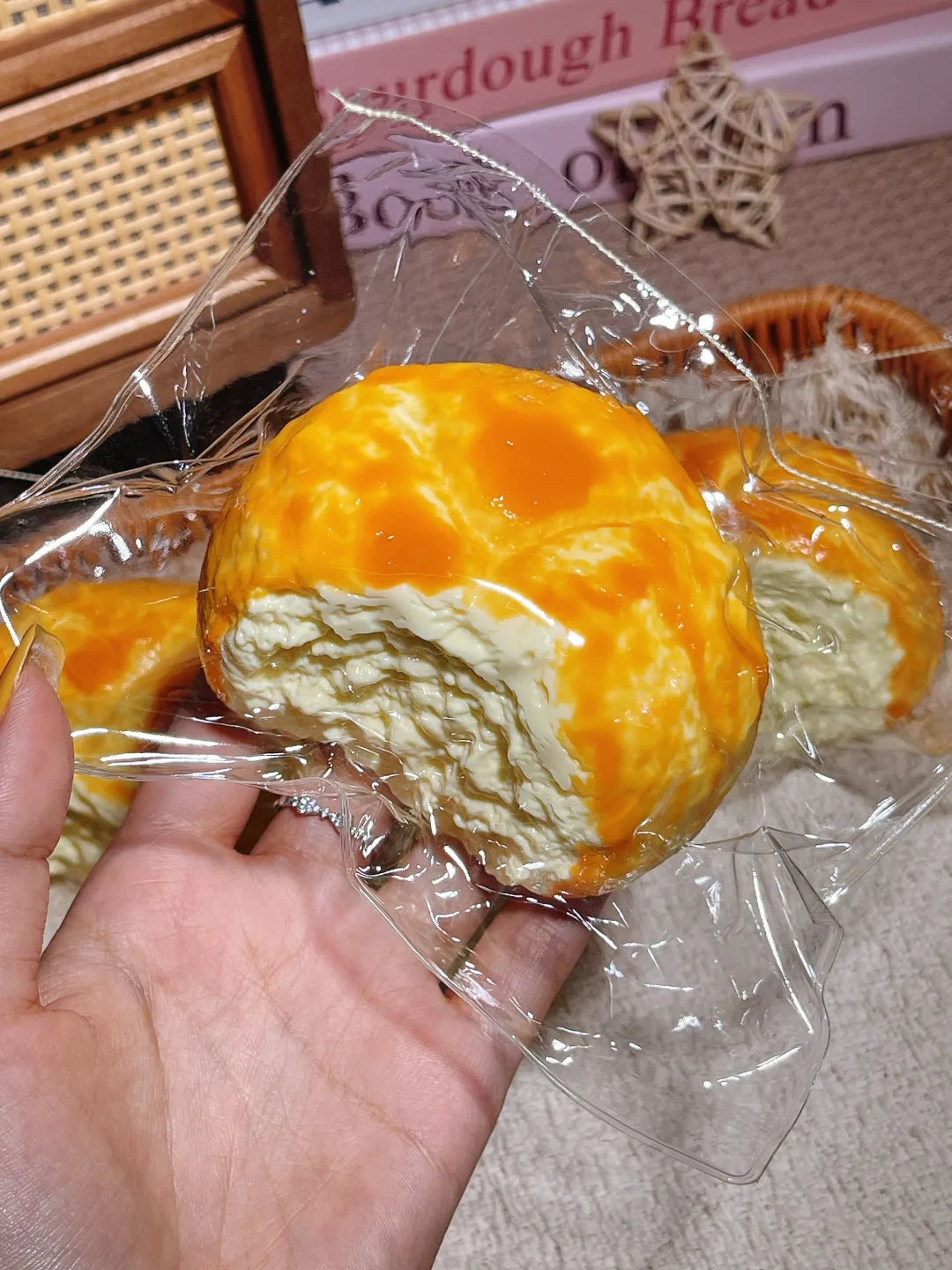 Bite Mark Bread Roll Taba Squishy — One Style — original product photograph