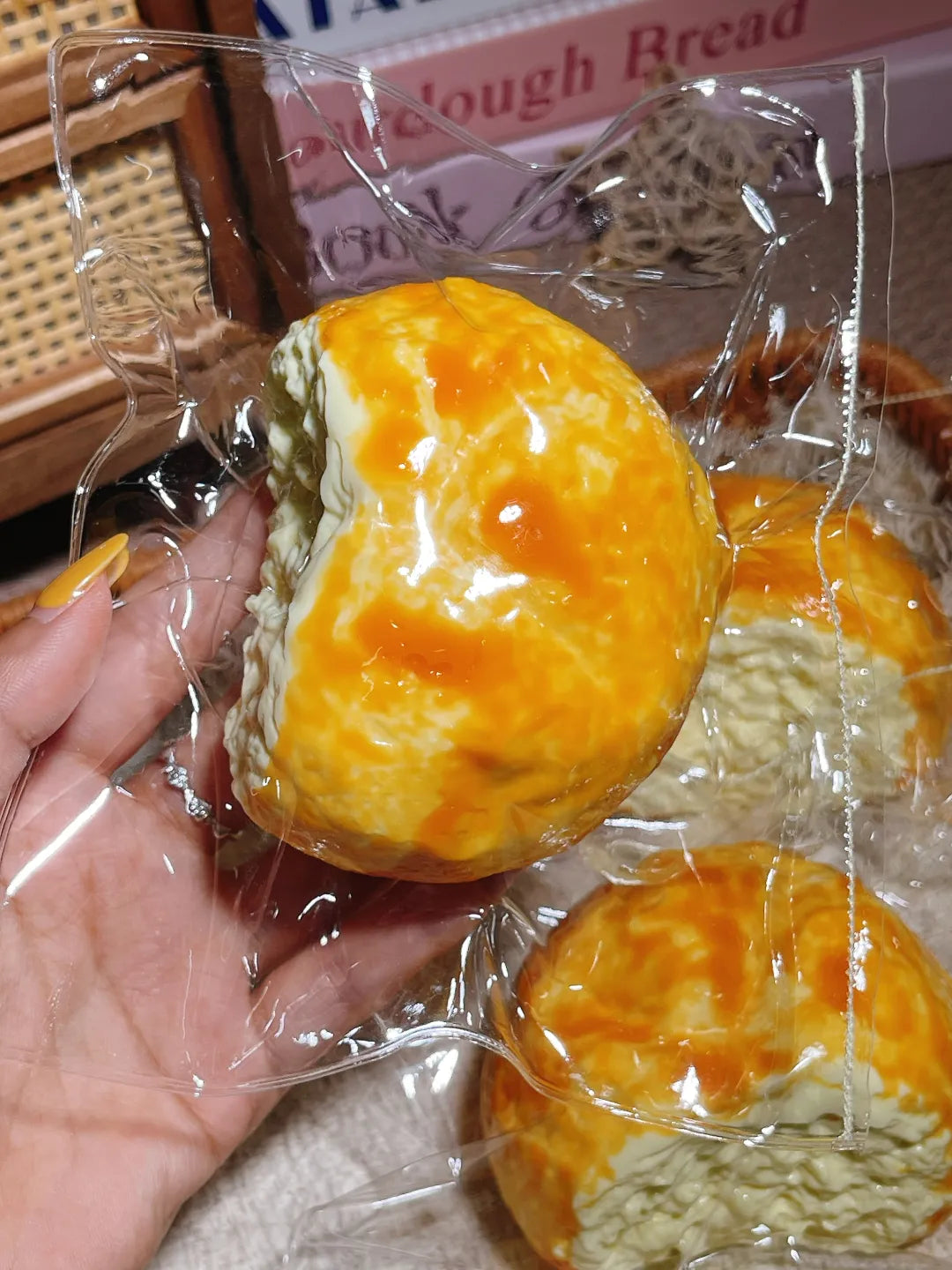 Bite Mark Bread Roll Taba Squishy — One Style — original product photograph