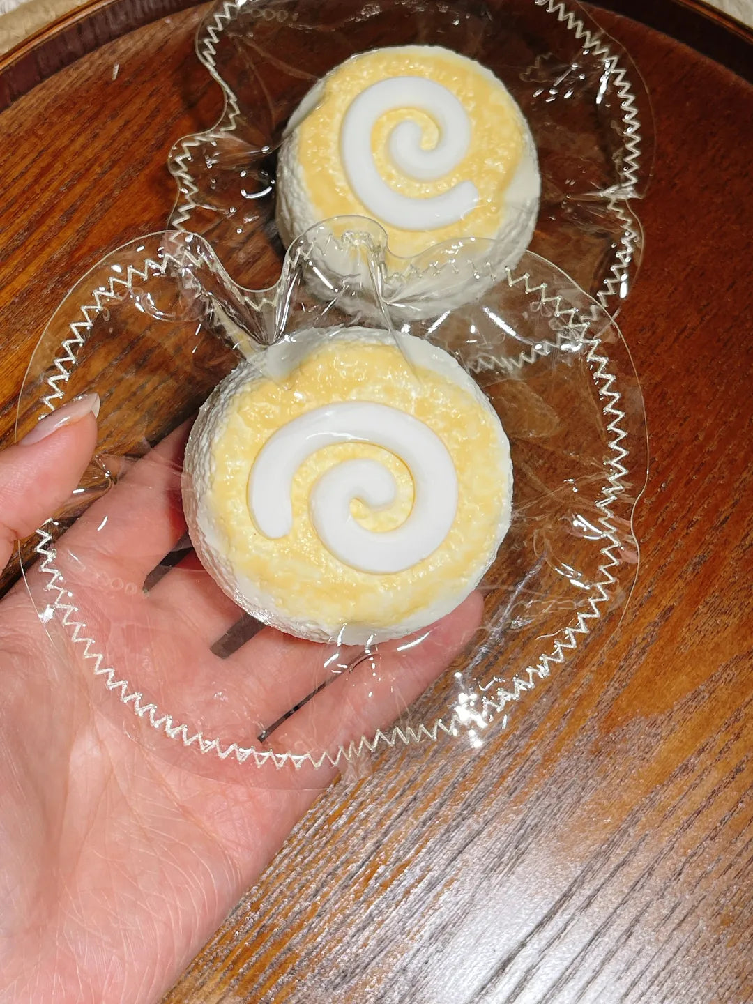 Mini Cream Sandwich Toast Taba Squishy — One Style — original product photograph