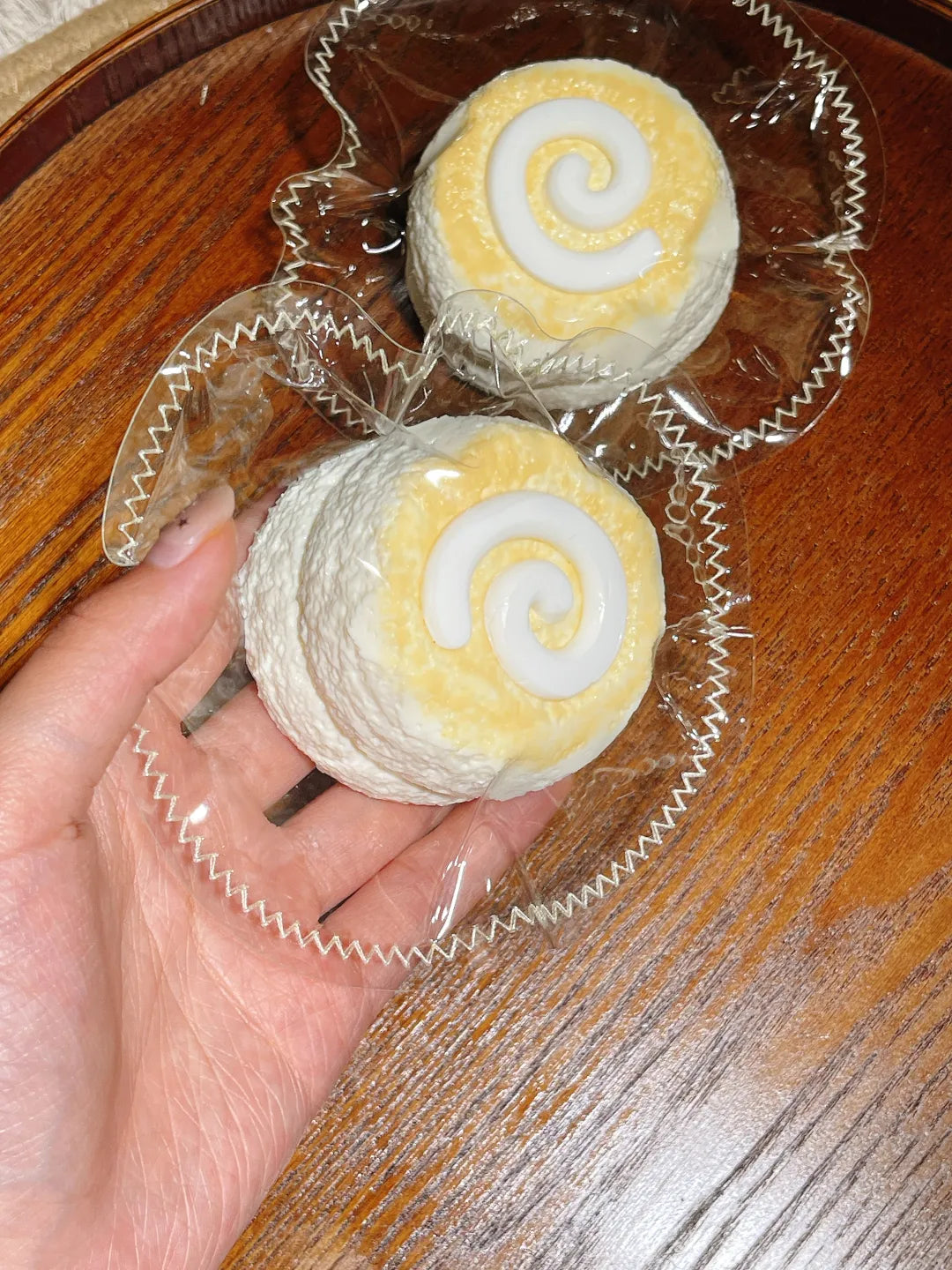 Mini Cream Sandwich Toast Taba Squishy — One Style — original product photograph