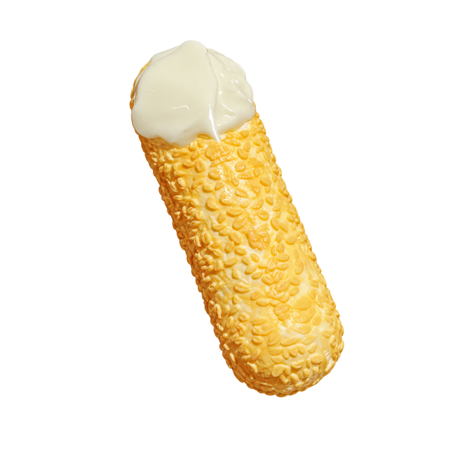 Cream Oat Bar Taba Squishy — One Style — isolated product view
